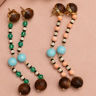 Multi Disco Ball Drop Earrings