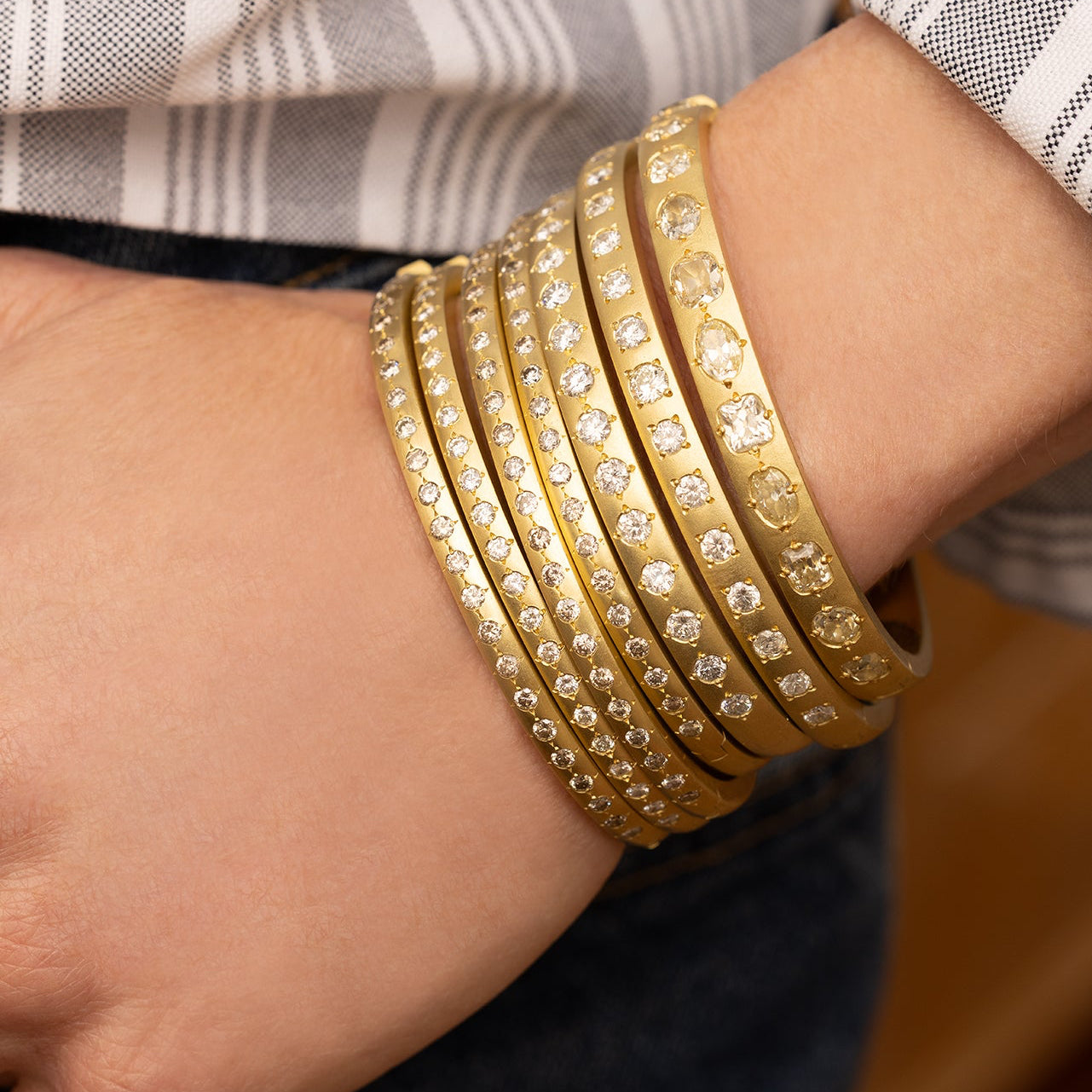 Mini Diamond Gypsy Bangle