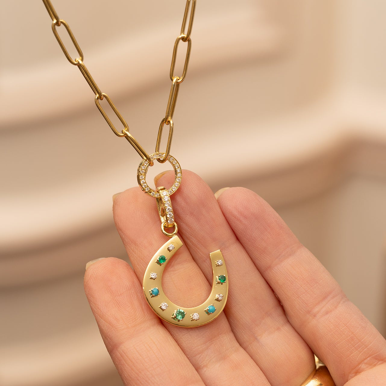 Flat Horseshoe Charm