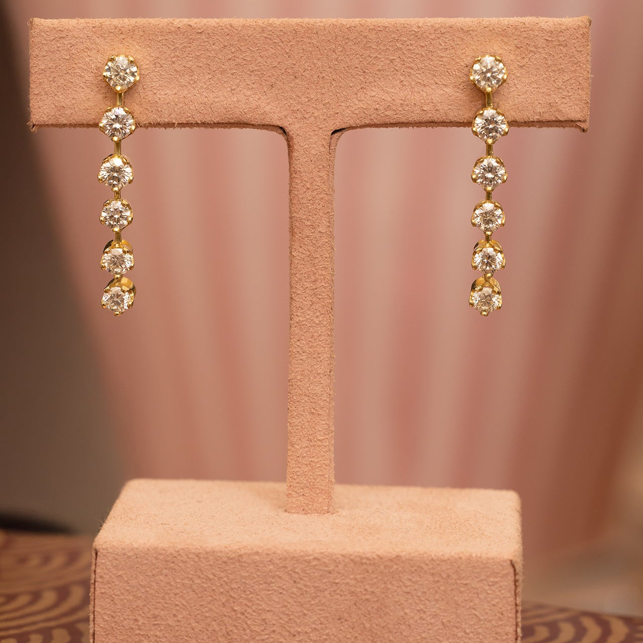 Diamond Victorian Fringe Earrings