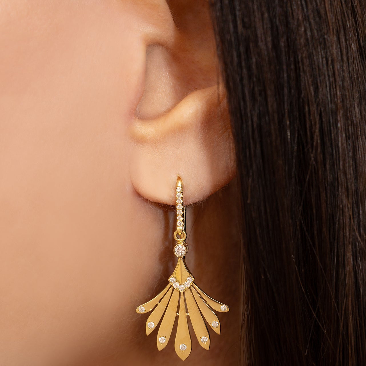 Fan Earrings