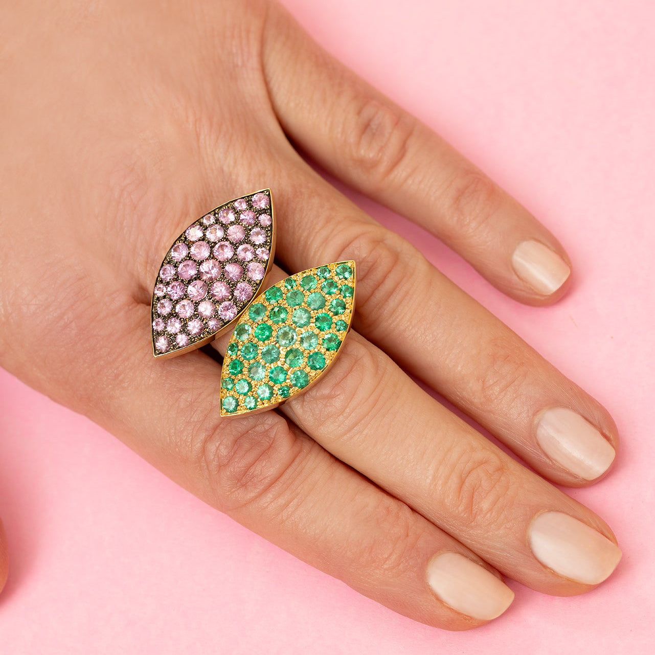 Horizontal Palm Leaf Ring