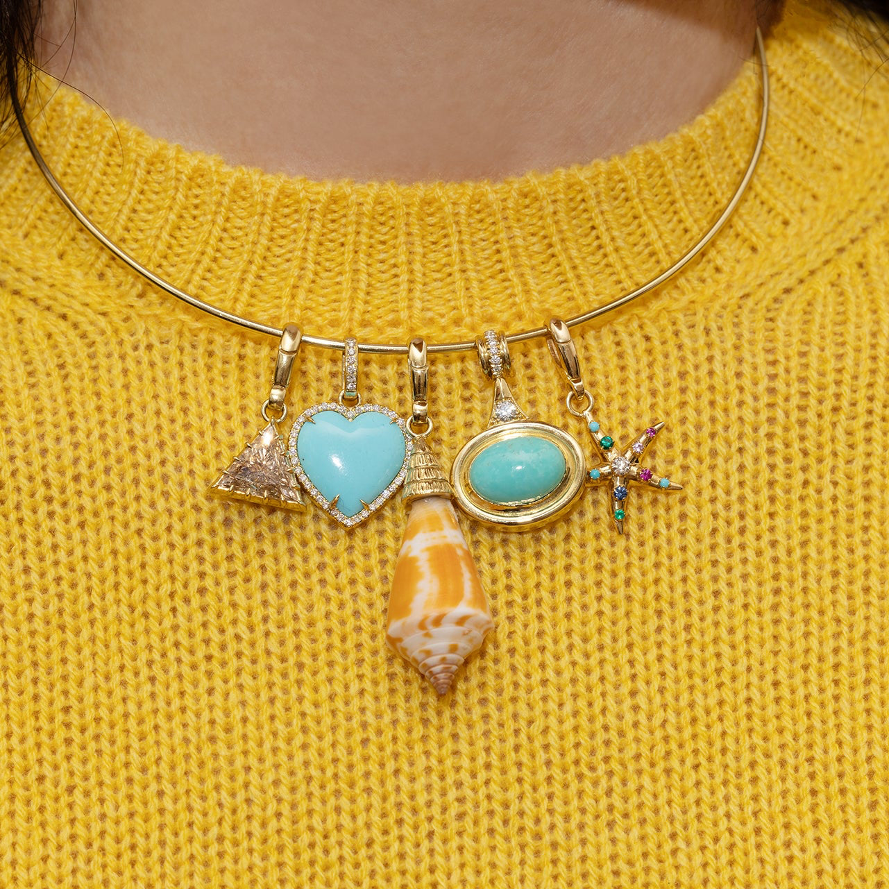 Shell with Diamond Cap Charm