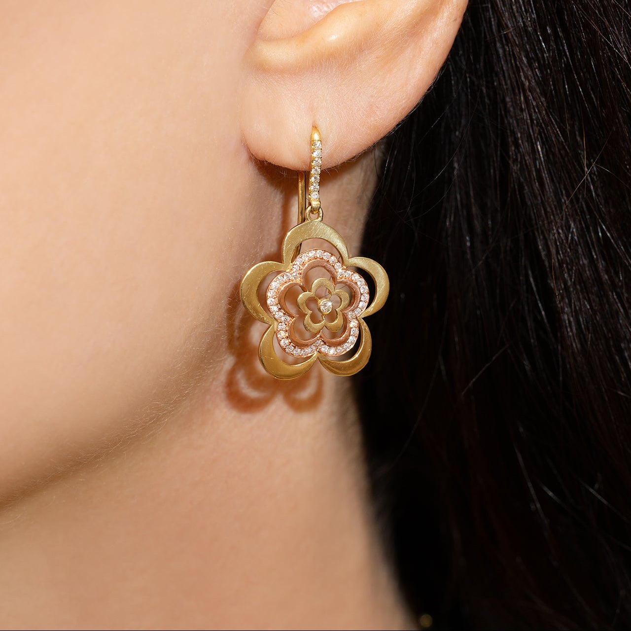 Eclipse Flower Earrings