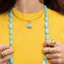 Single Layer Turquoise Beaded Necklace