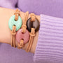 Mariner Link on Leather Bracelet