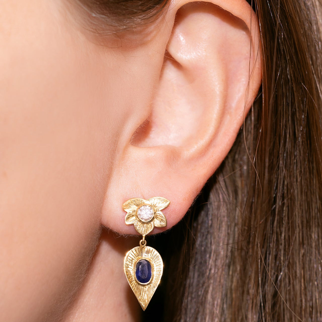 Two Drop Lucky Charm Earrings