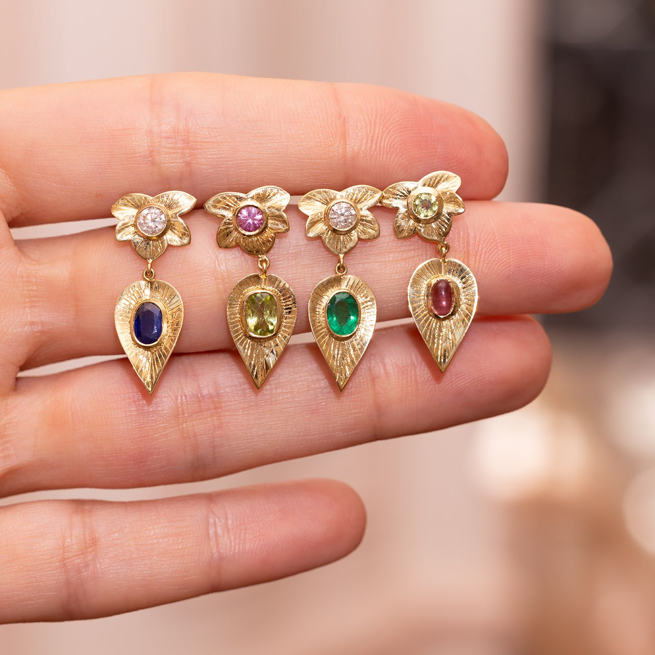 Two Drop Lucky Charm Earrings
