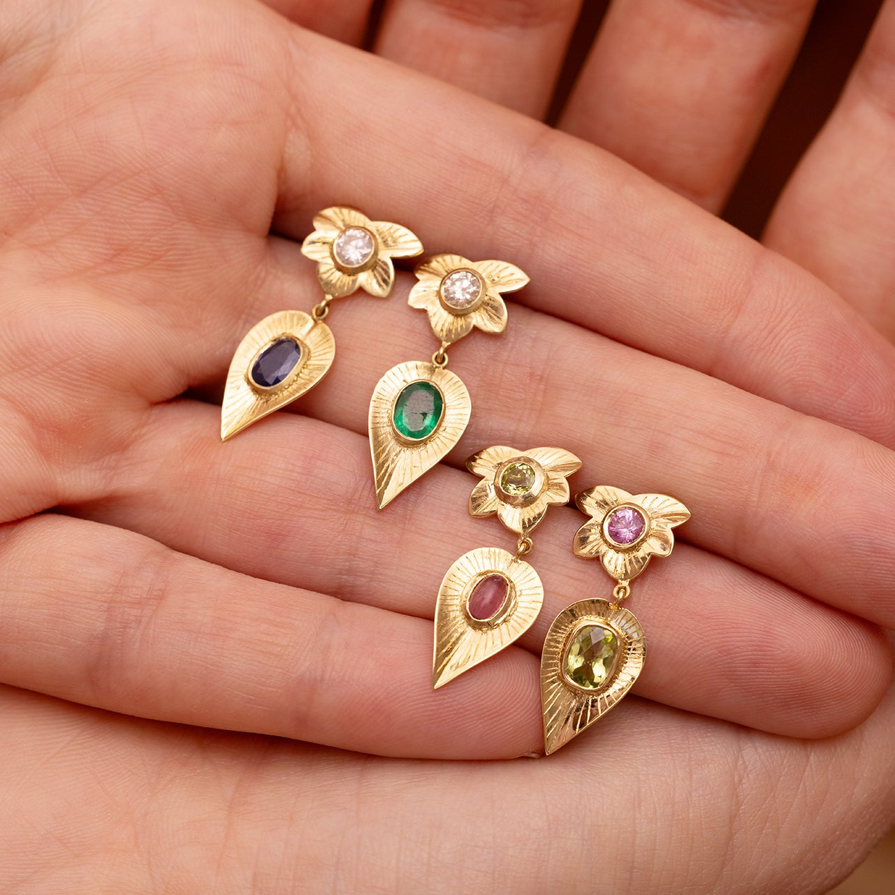 Two Drop Lucky Charm Earrings