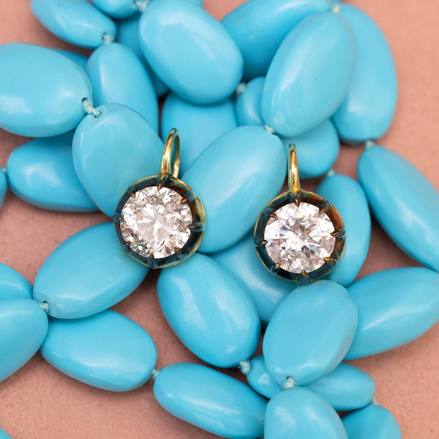 Single Layer Turquoise Beaded Necklace