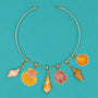 Shell In Diamond Frame Charm