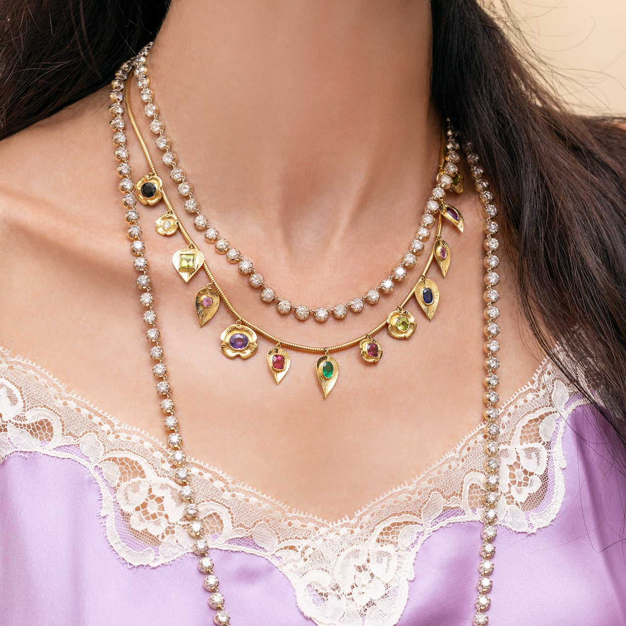 The Lucky Charm Fringe Necklace