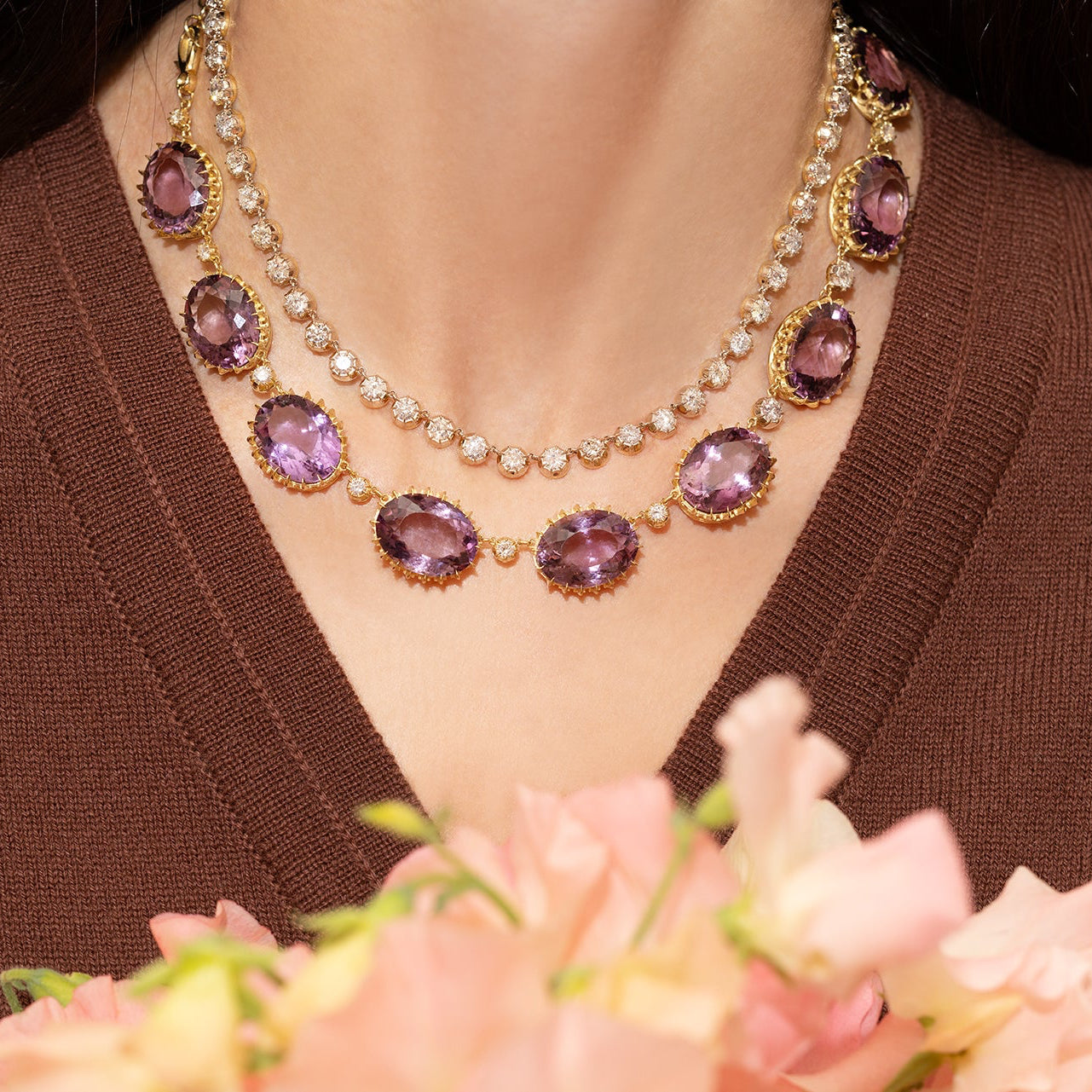 Amethyst Victorian Necklace