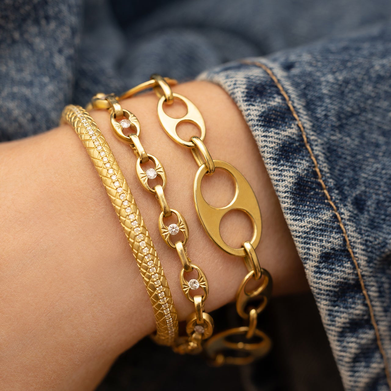 Heavy Nautical Link Bracelet