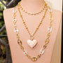 Heavy Nautical Chain with Mother of Pearl
