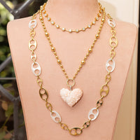 Heavy Nautical Chain with Mother of Pearl