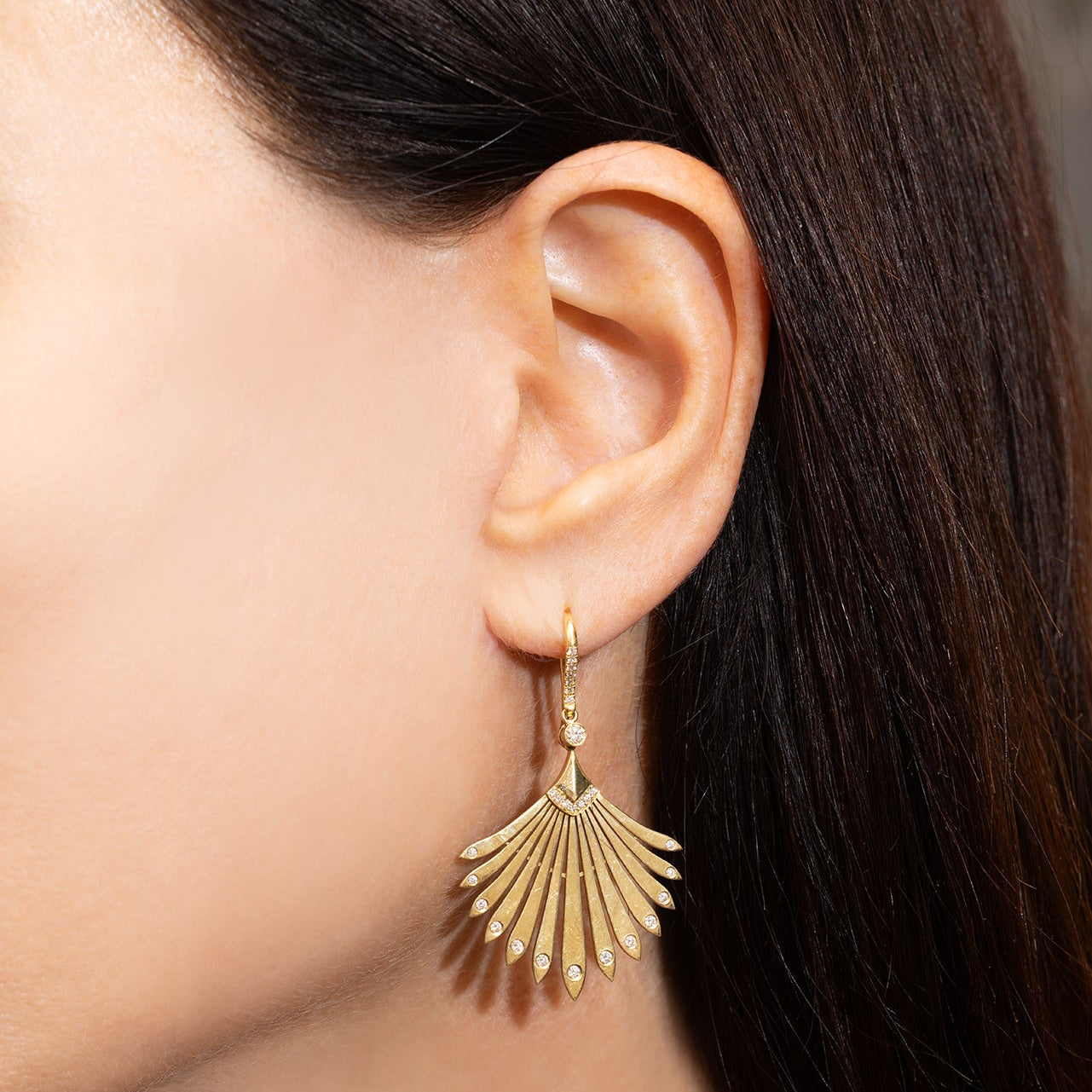 Fan Earrings