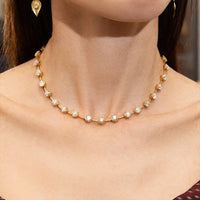 Diamond Bezel Bar Necklace