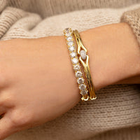 Victorian Set Diamond Bangle
