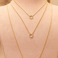 Mini Box Chain with Diamond Clasp