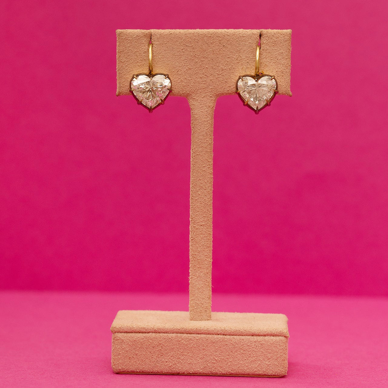 Diamond Candy Wrapper Heart Earrings