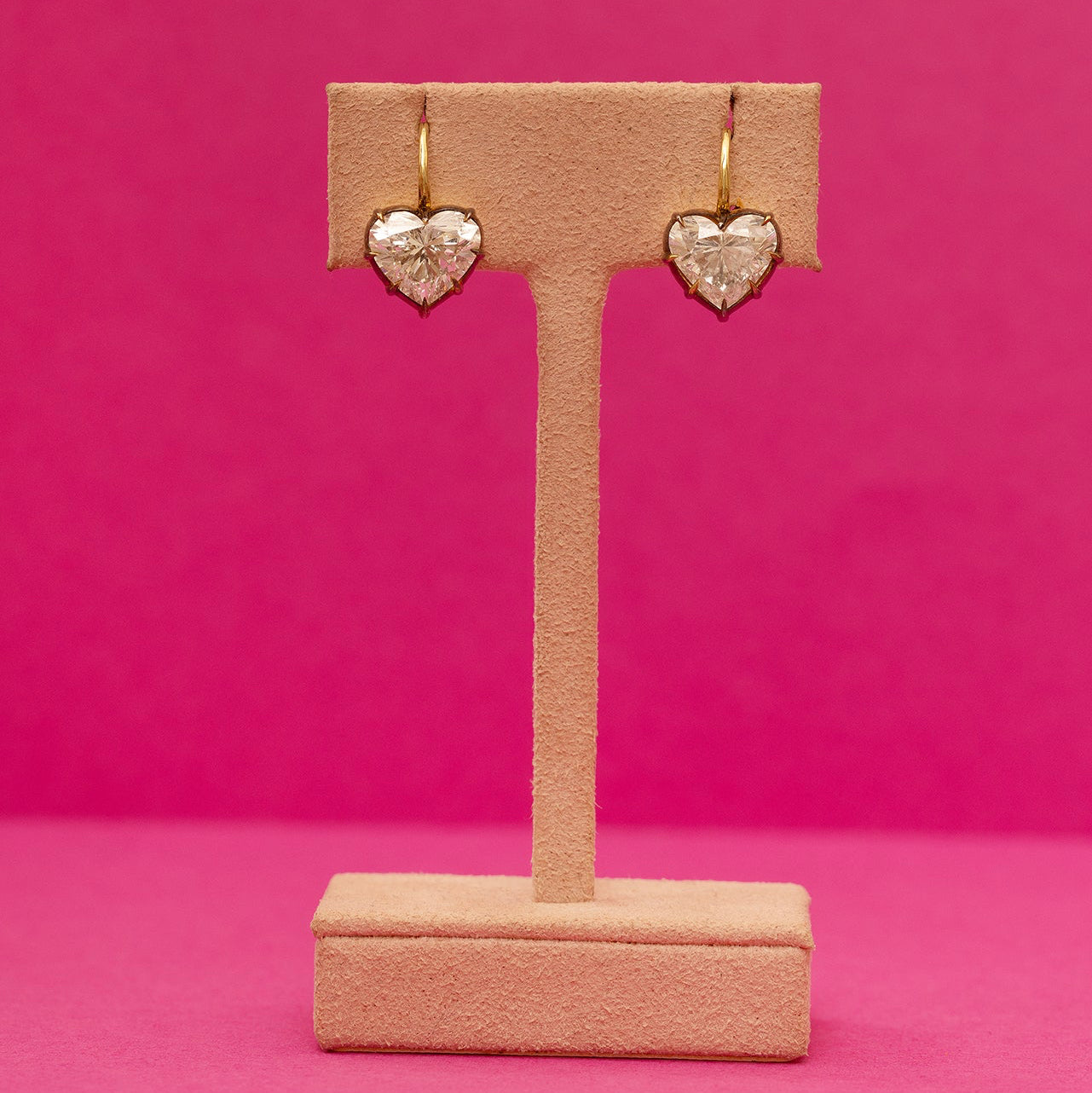 Diamond Candy Wrapper Heart Earrings