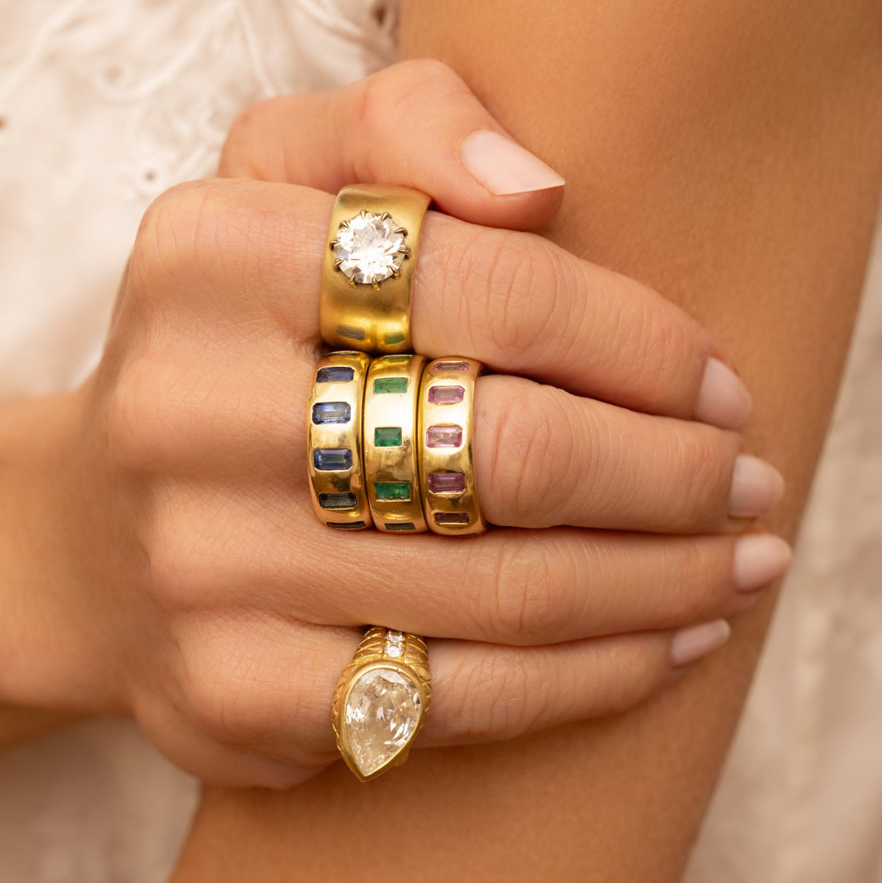 Emerald Cut Gypsy Band