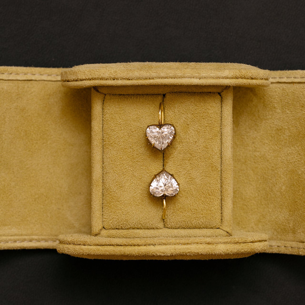 Diamond Candy Wrapper Heart Earrings