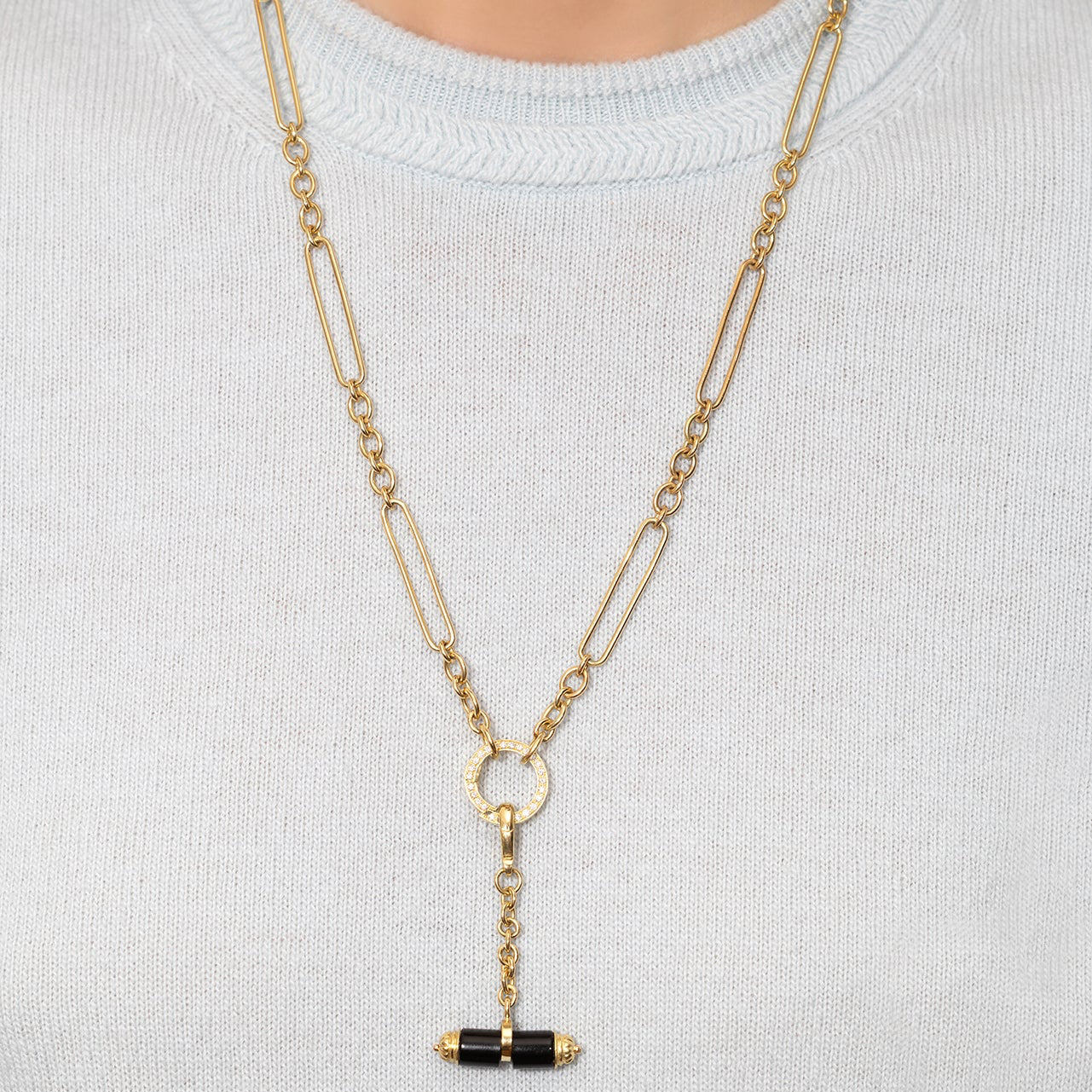 New Style Charm Chain with Diamond Clasp