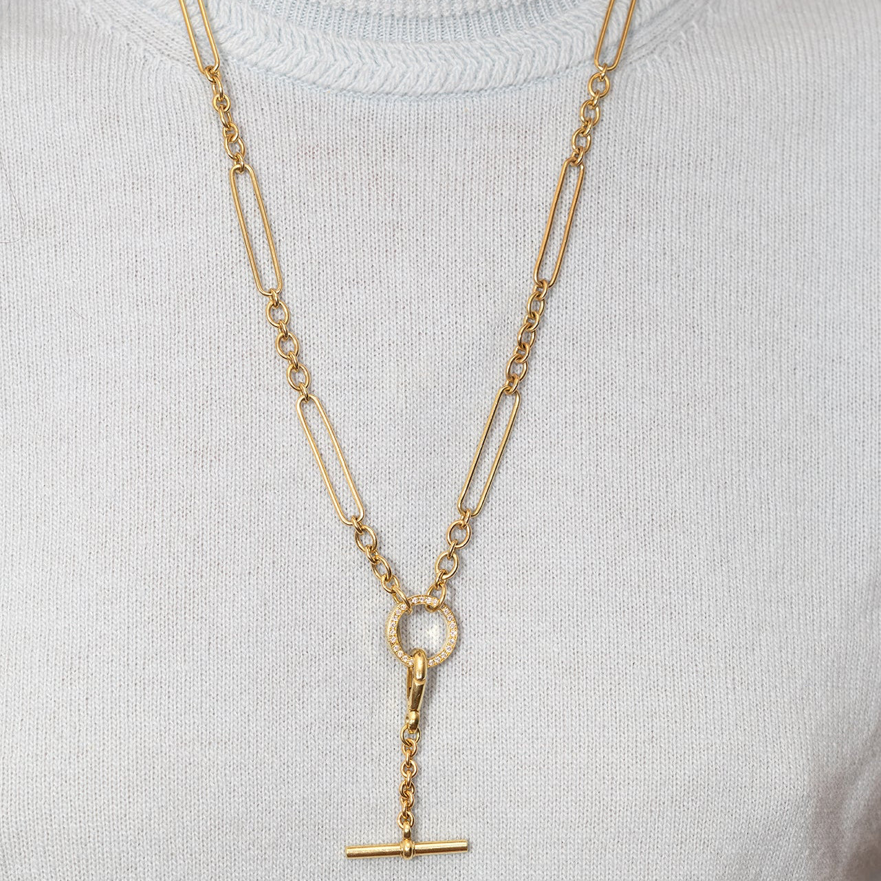 New Style Charm Chain with Diamond Clasp