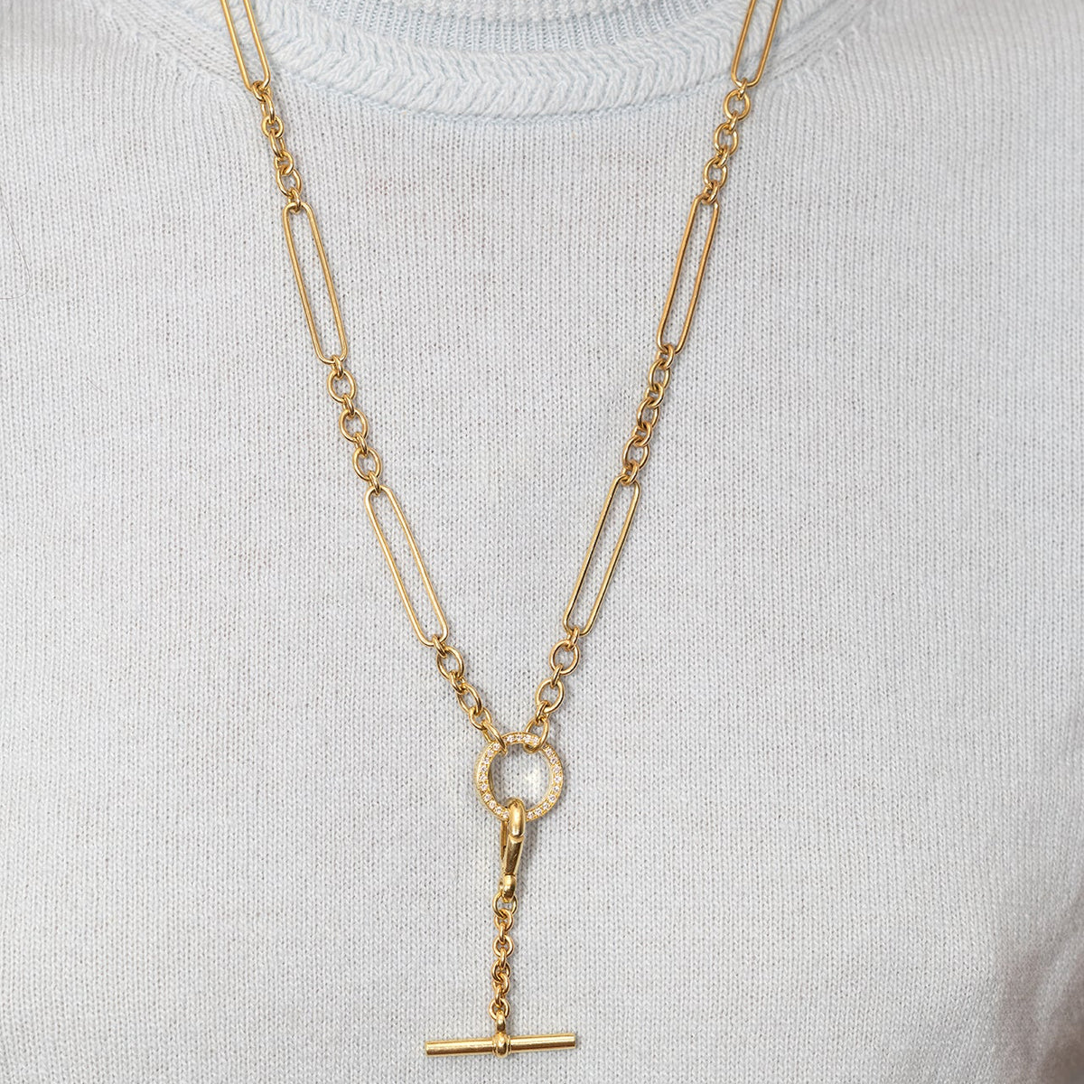 New Style Charm Chain with Diamond Clasp