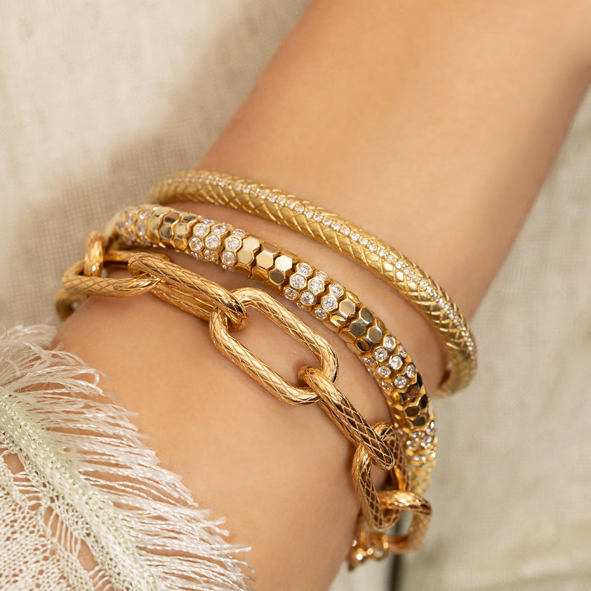 Snake Rondell Bracelet
