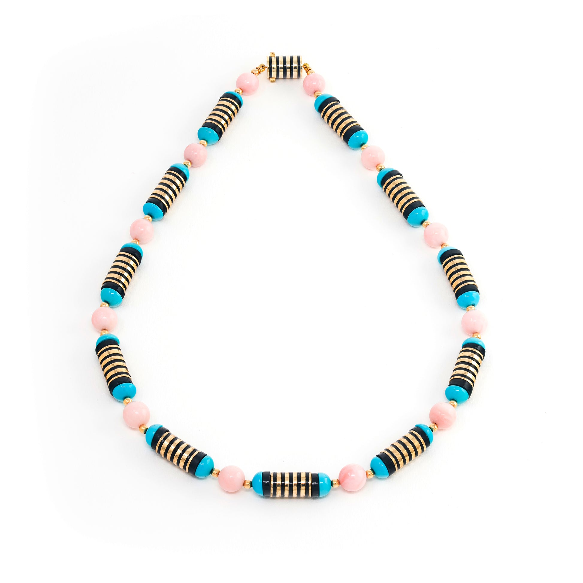 Enamel Multistone Necklace