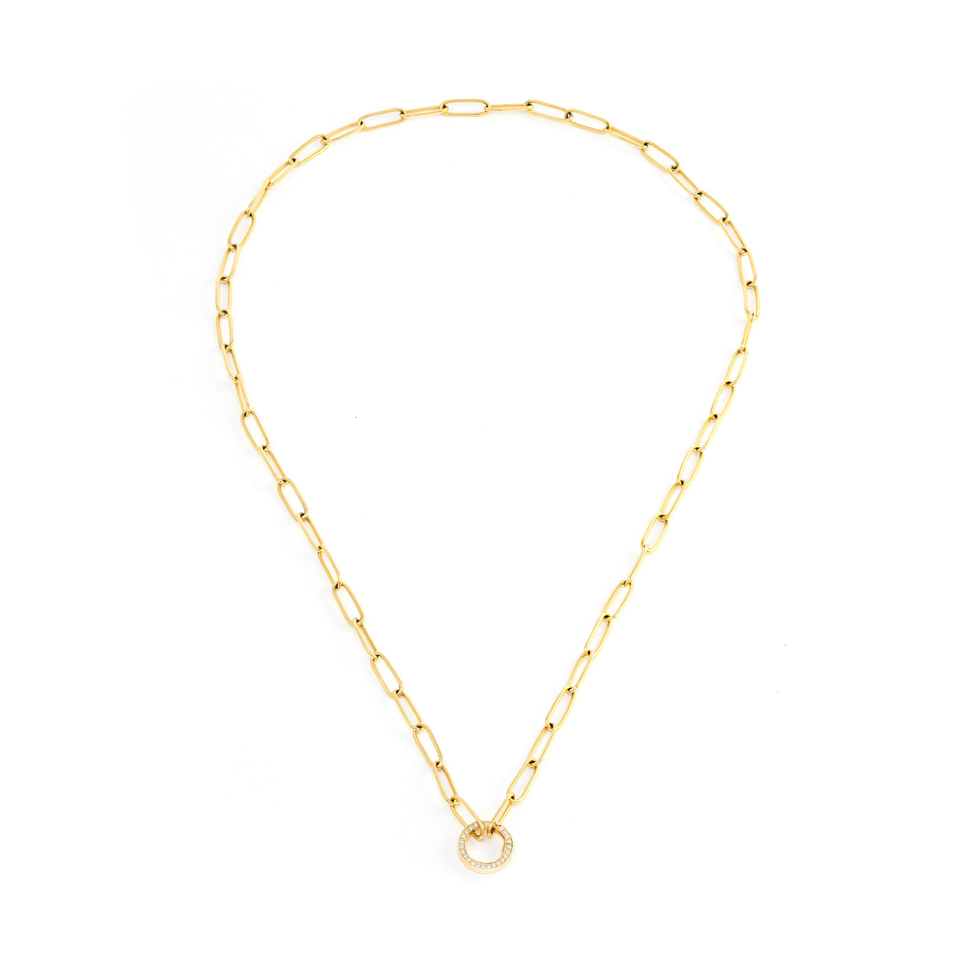 Mini Charm Chain with Diamond Clasp