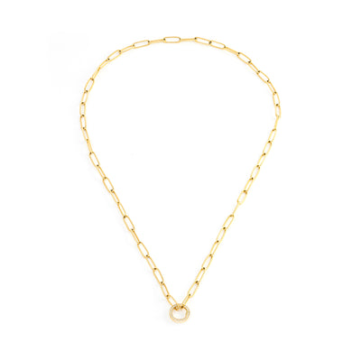 Mini Charm Chain with Diamond Clasp
