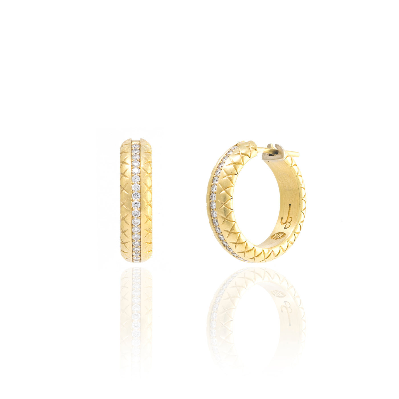 Diamond Snake Hoops