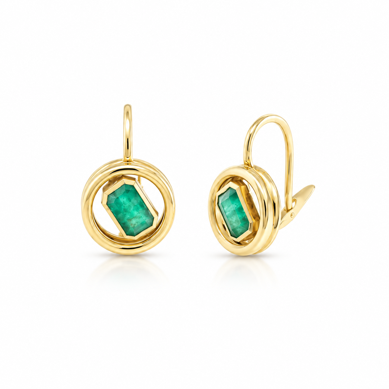 Shadow Max Emerald Drop Earrings