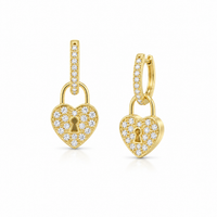 Heart Lock Earrings