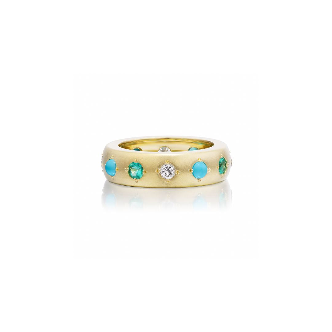 Turquoise, Emerald and Diamond Gypsy Band