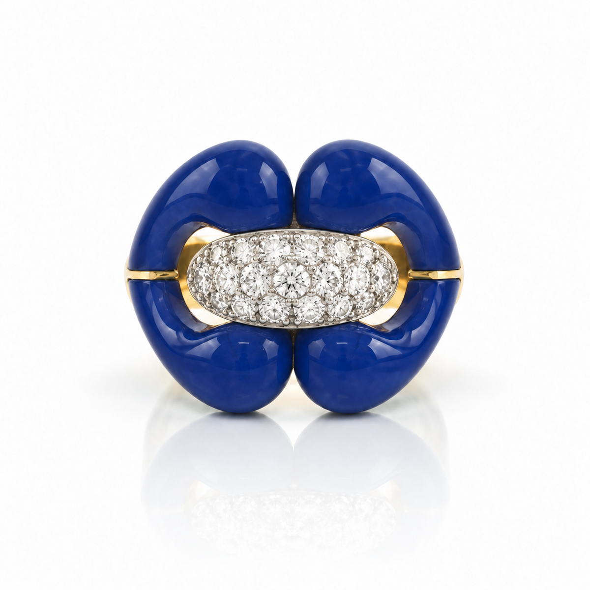 Carved Stone Nautical Ring