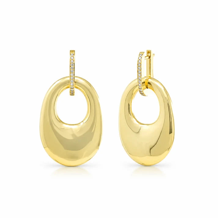 Interchangeable Gold Eclipse Hoop Attachments
