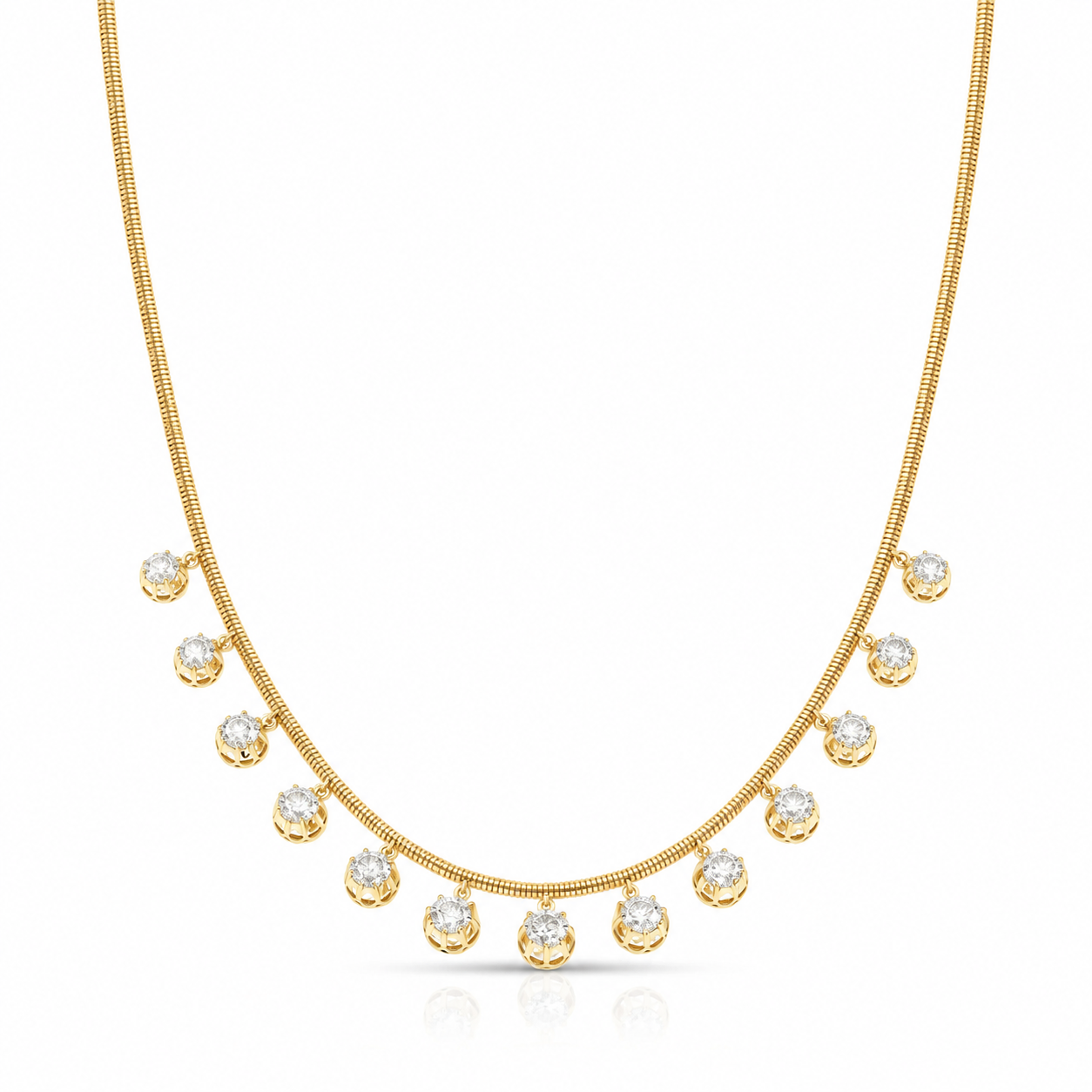 Diamond Fringe Necklace