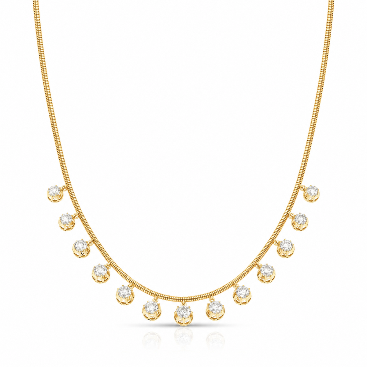Diamond Fringe Necklace