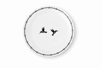 Black Dessert Plate, Set of 2