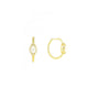 Single Stone Diamond Hoops