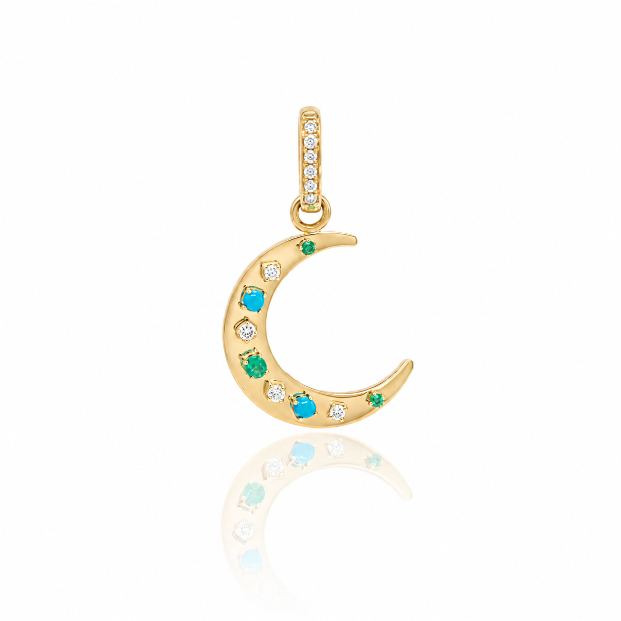 Flat Crescent Charm