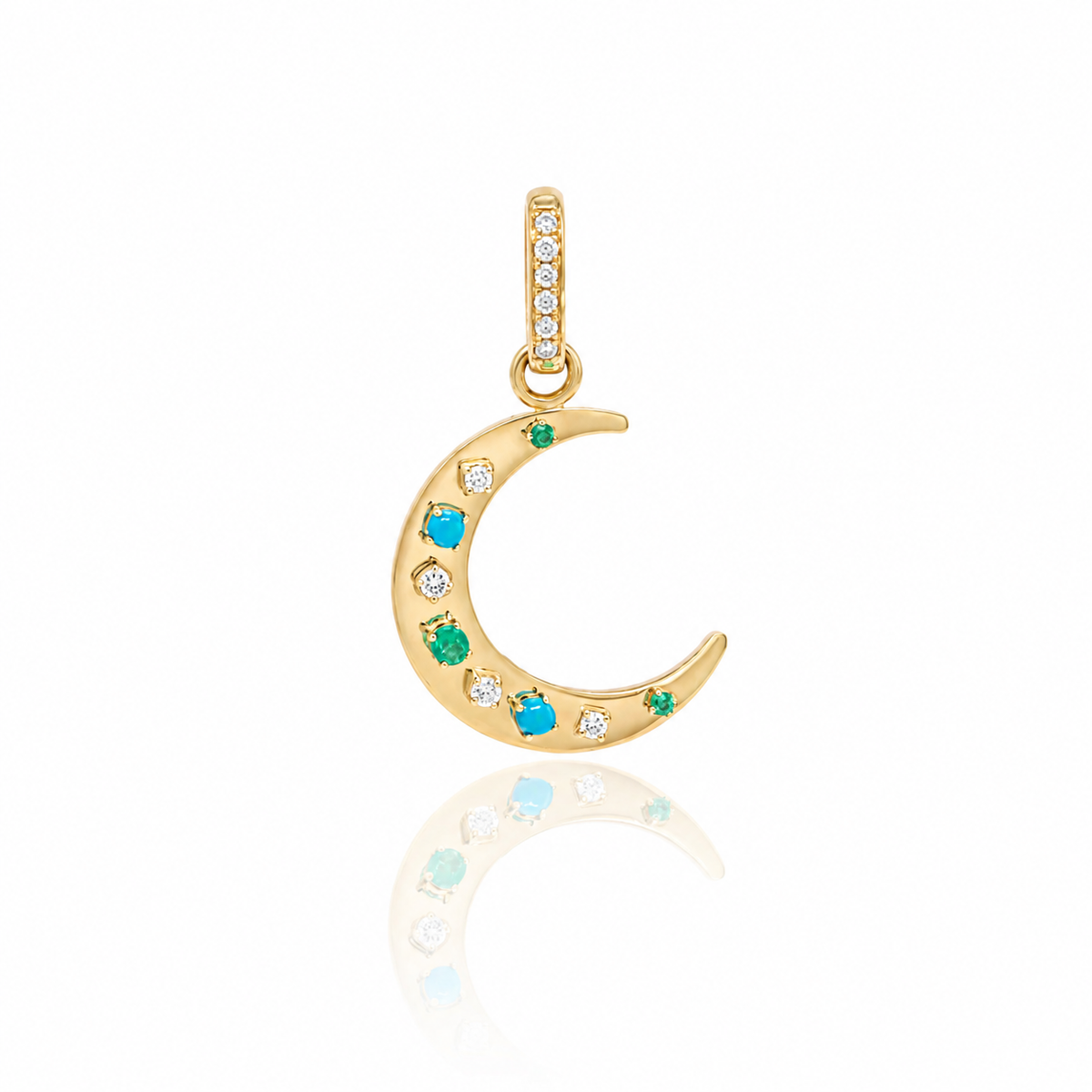Flat Crescent Charm