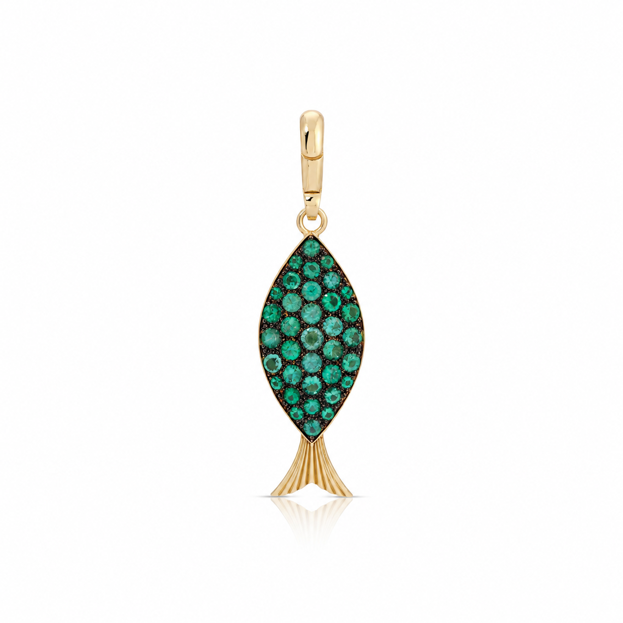 Emerald Fish Charm
