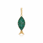 Emerald Fish Charm