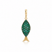 Emerald Fish Charm